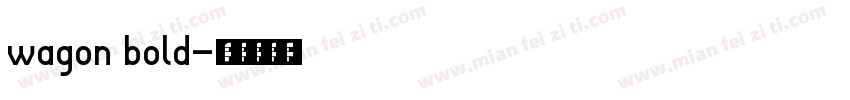 wagon bold字体转换